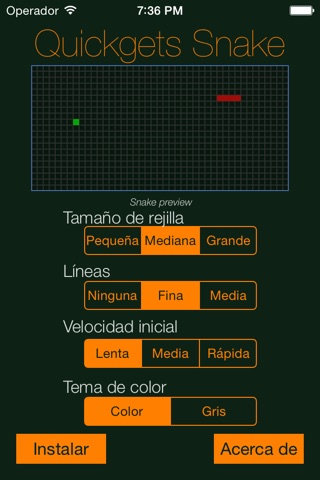 Quickgets Snake - Widget & app of Snake game screenshot 3
