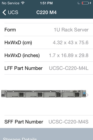 UCS Tech Specs screenshot 2