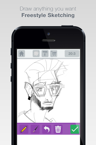 Sketch Vid - Draw, Paint or Doodle pictures into a Recorded Instagram Music Video screenshot 2