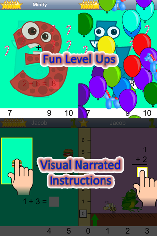 Kindergarten Addition Lite (Free Math for PreK, Preschool, and Kindergarten Kids) screenshot 2