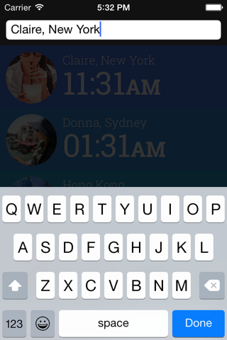 Friendly Clocks - Time Zones for Friends in Just 1 Swipe screenshot 4