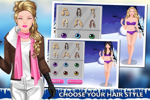 Winter Girl Dress Up Game screenshot 3