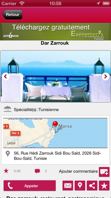 Restaurants Tunisie