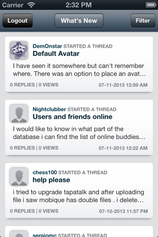 Mezun Forum screenshot 2