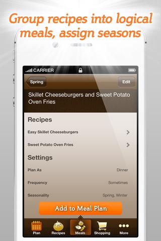 Spinning Meals Smart Meal Planner screenshot 4