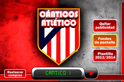 Canticos Atletico screenshot 2