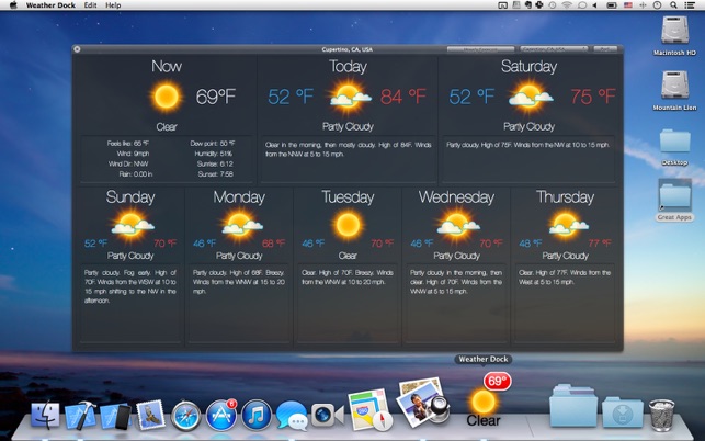 Weather Dock+ Desktop forecast(圖4)-速報App