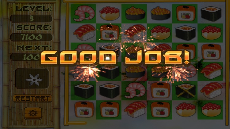 Sushi Gold Match Free screenshot-4