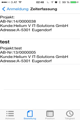 HeliumV Zeiterfassung screenshot 4