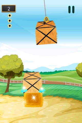 A Farm Hay Bail Stack - Building Fun Hay Towers FREE screenshot 3