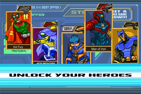 8bit Super Hero War Against Evil screenshot 3