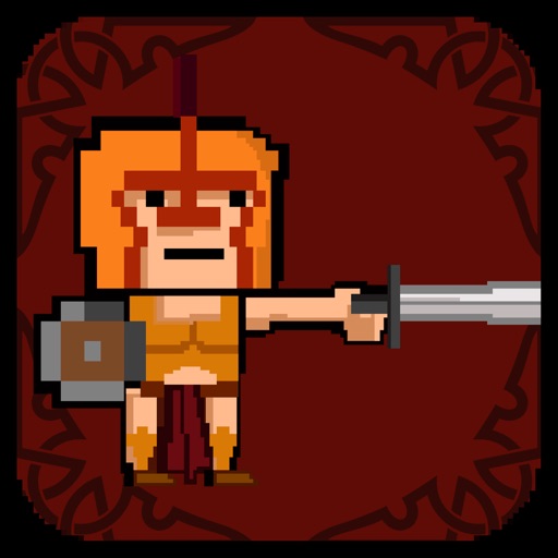 Spartan Chop Up & Crush the Pillar - 8bit Graphics iOS App