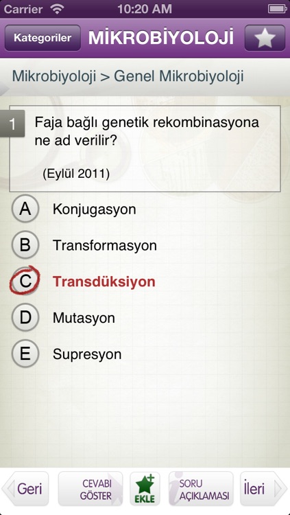 Tüm TUS Soruları - Mikrobiyoloji Lite screenshot-3