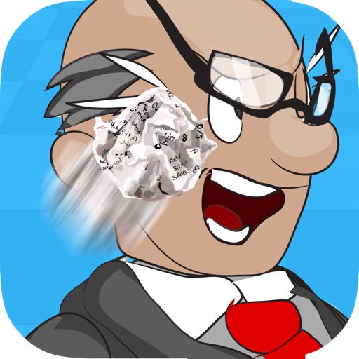 Angry Paper Ball Toss at Office Boss iOS App