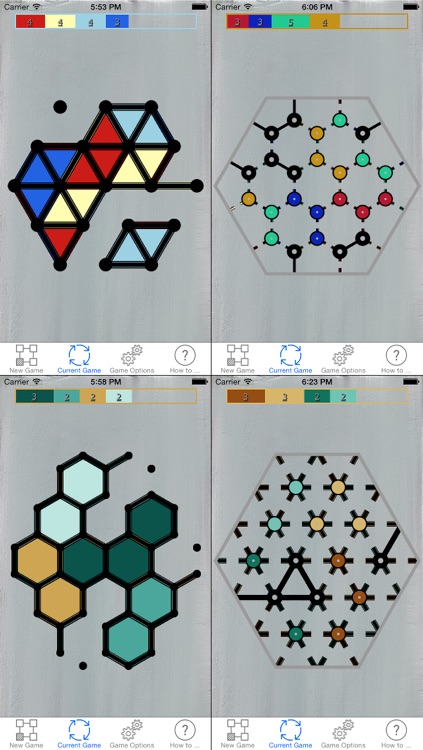 Dots & Boxes - with Triangles & Hexagons, Coins & Strings screenshot-3