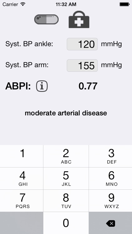 Ankle brachial pressure index