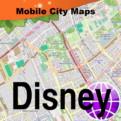 Disney Paris Street Map.