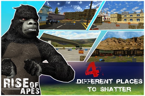 Rise Of Apes ( 3d animal rampage game for destruction lovers ) screenshot 2