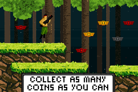 Brave Rambo Attack Free - Fighting the Evil Enemy in Dark Forest screenshot 2