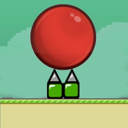 Red Ball Smash hit Bouncing Flappy Edition