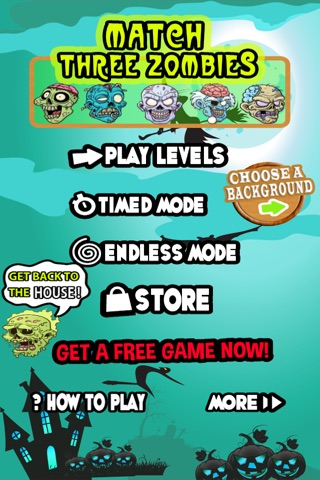 Zombie Mania - Match Three Zombies - FREE Tap Puzzle Fun screenshot 4
