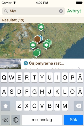 Jämtlands Naturkarta screenshot 2