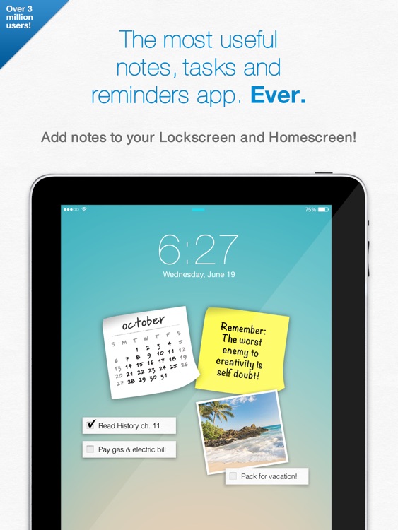 Sticky Notes iPad - Reminders & Notes App - with Alarms and Sharing screenshot-0