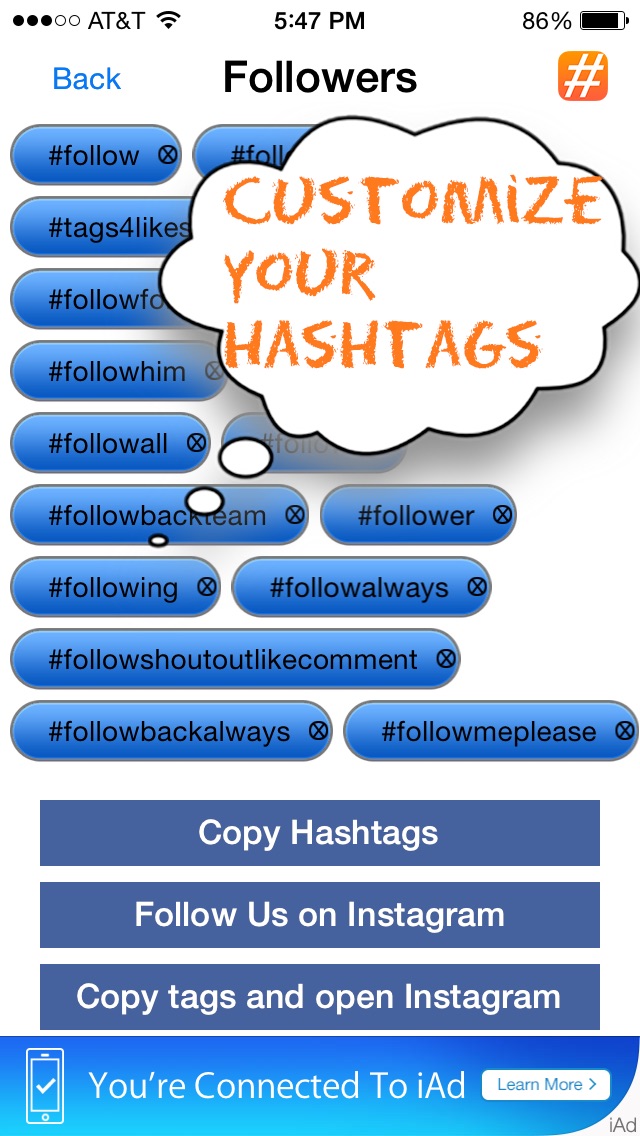 tagsforlikes copy and paste tags for instagram hashtags helper screenshot - copy and paste instagram hashtags for followers