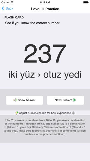 Turkish Numbers, Fast! (for trips to Turkey)(圖4)-速報App