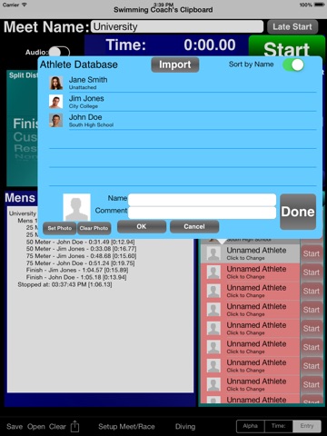 Swimming Coachs Clipboard iPad screenshot 3