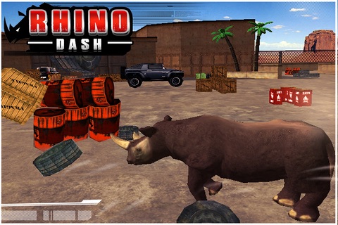 Rhino Dash ( Rampage Simulator Game ) screenshot 4