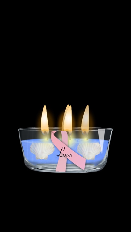 !My Candles, with "share" feature and collection of custom wicks and music. Lite