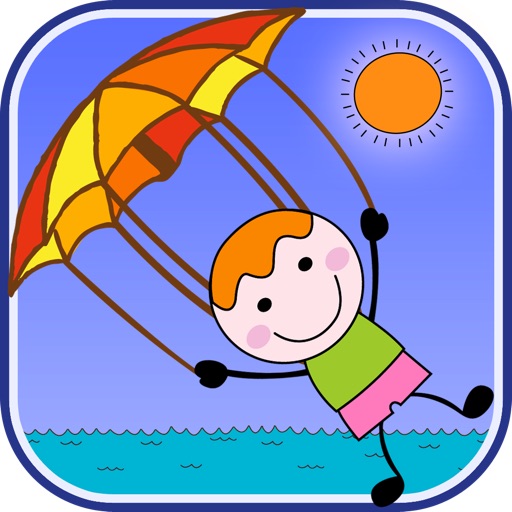 Parachute Adventure Time - Happy Stickman Fall Rescue pro Icon