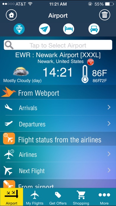 Newark Airport (EWR) Flight Tracker Screenshot 2