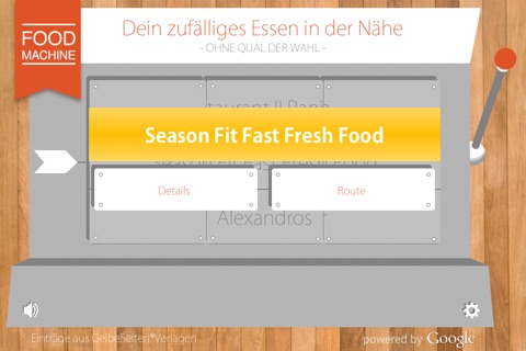 FoodMachine - Your random lunch nearby screenshot 2