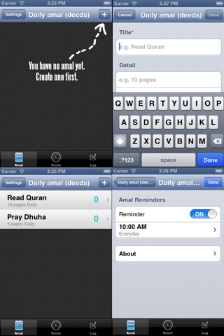 Muslim Prayer Time Reminder.Daily Amal (deeds) Reminder. screenshot 2