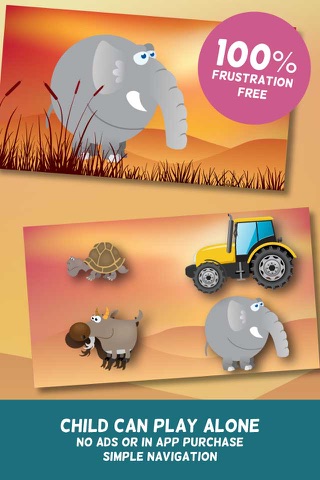 Farm & Jungle Animals - Picture book and Puzzle for toddlers screenshot 3
