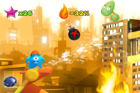 Alien Firefighters : Sprinkle Foam Splashing Stamp Out Fire Free screenshot 3