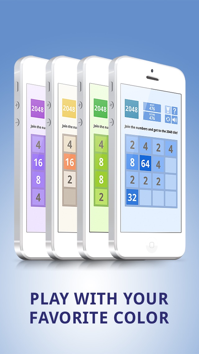 2048 COLORS TILE PUZZLE GAME: CHALLENGE YOUR BRAIN 1.2 IOS