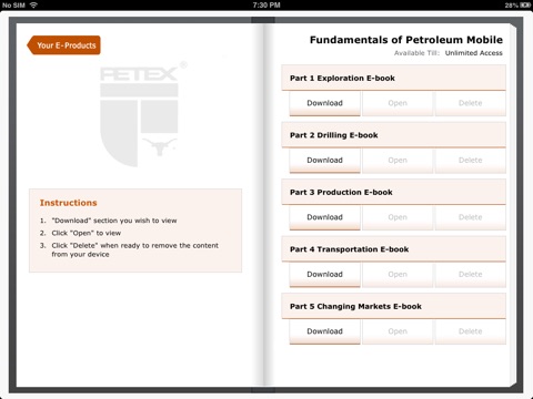 PETEX Mobile Learning screenshot 2