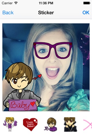 Photo Editor for Justin Bieber Fans screenshot 2