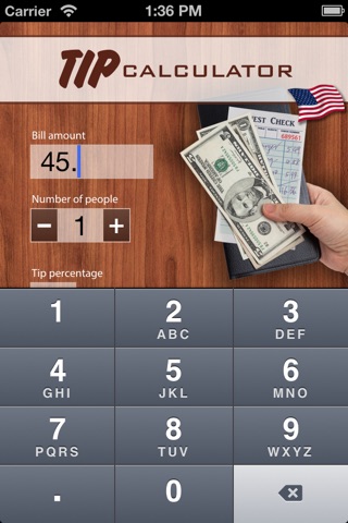 Tip Calculator USA screenshot 2