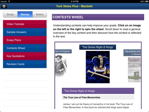 Macbeth York Notes GCSE for iPad screenshot 3