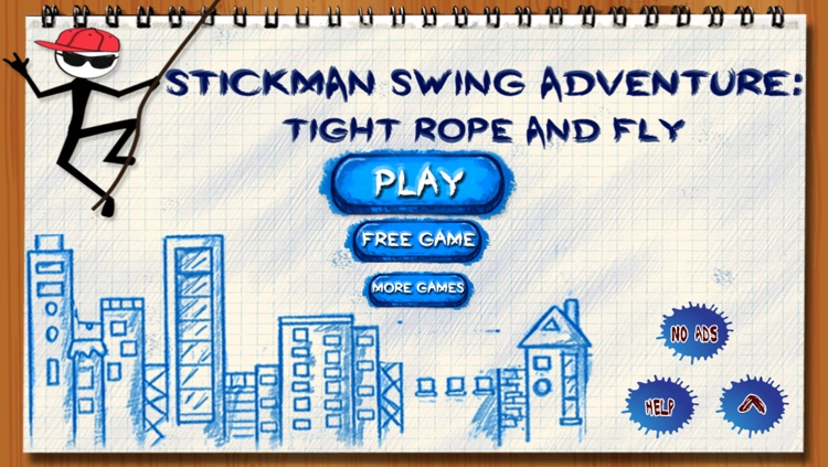 Stick-man Swing Adventure: Tight Rope And Fly