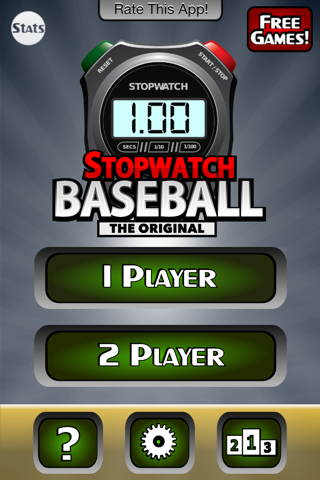 StopWatch Baseball Free screenshot 2