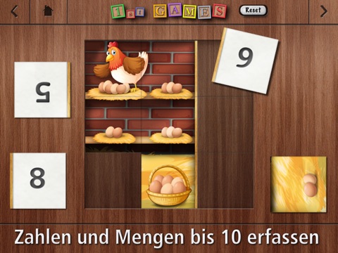 1st GAMES - Matching quantities and numbers up to ten HD puzzle for kids screenshot 2