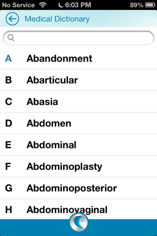 Medical Dictionary- A simpleNeasyApp by WAGmob screenshot 2