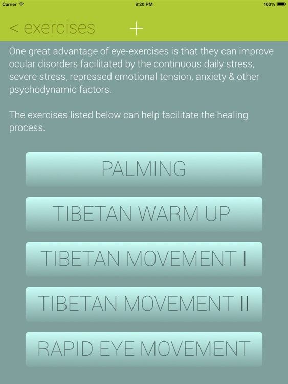 Tibetan Eye Chart Exercises