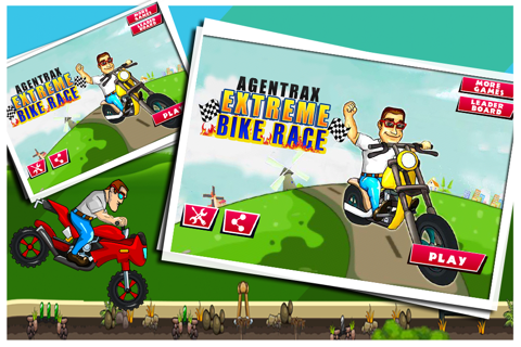 Agent Rax Extreme Bike Race - Hill Trail Dash Free Game screenshot 2