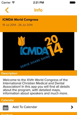 ICMDA 2014 screenshot 2